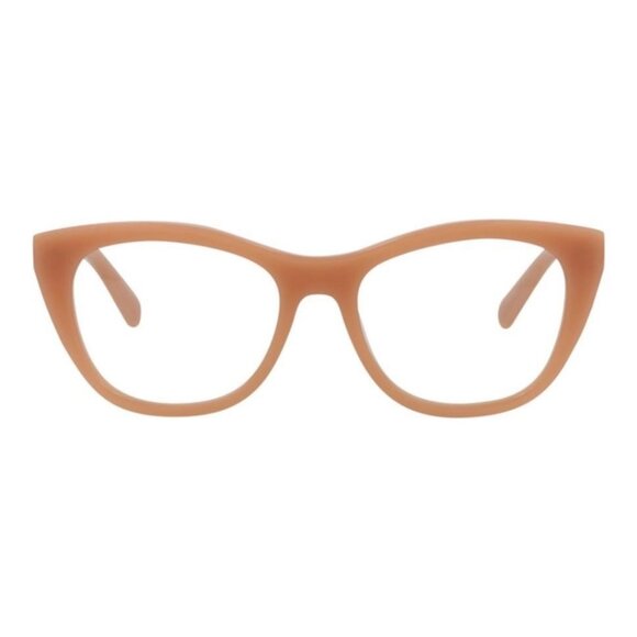 Stella McCartney Womens Cat Eye Beige Beige Transparent Fashion Designer Eyewear - Picture 1 of 4